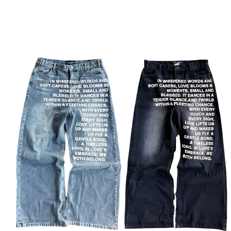 Scripted Love Lyric Jeans