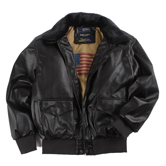 vintage leather jacket