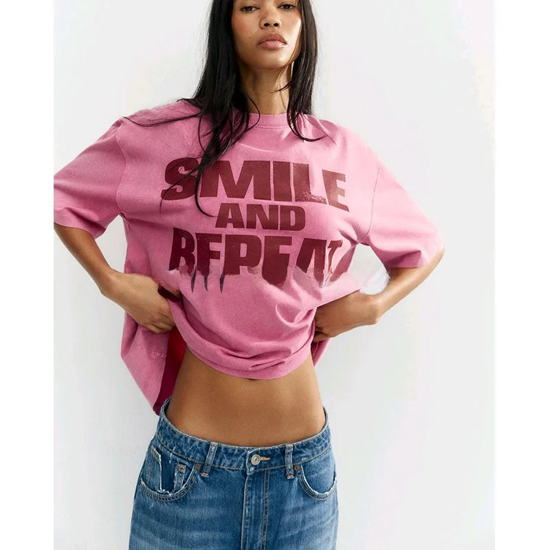 Pink Washed Repeat Tee