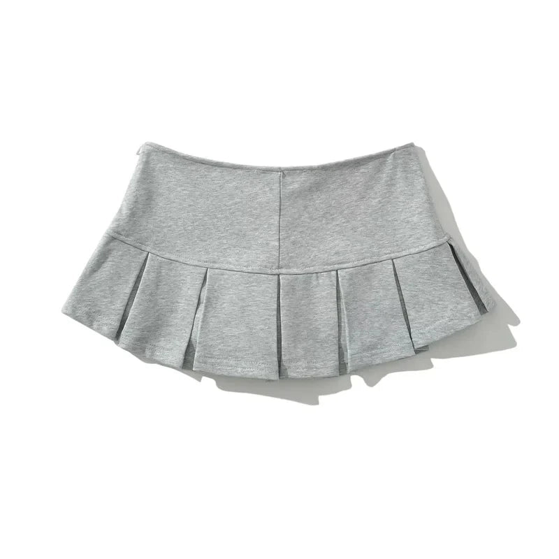 mini fabric ruffle skirt