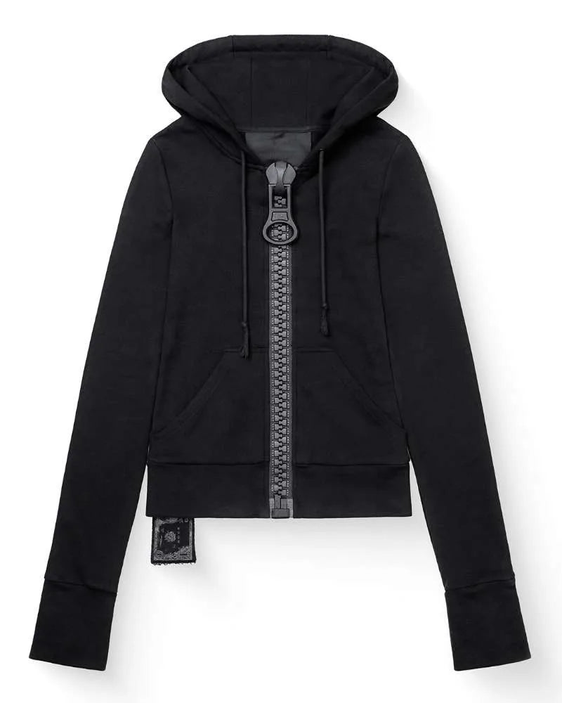 oversized zipper hoodie