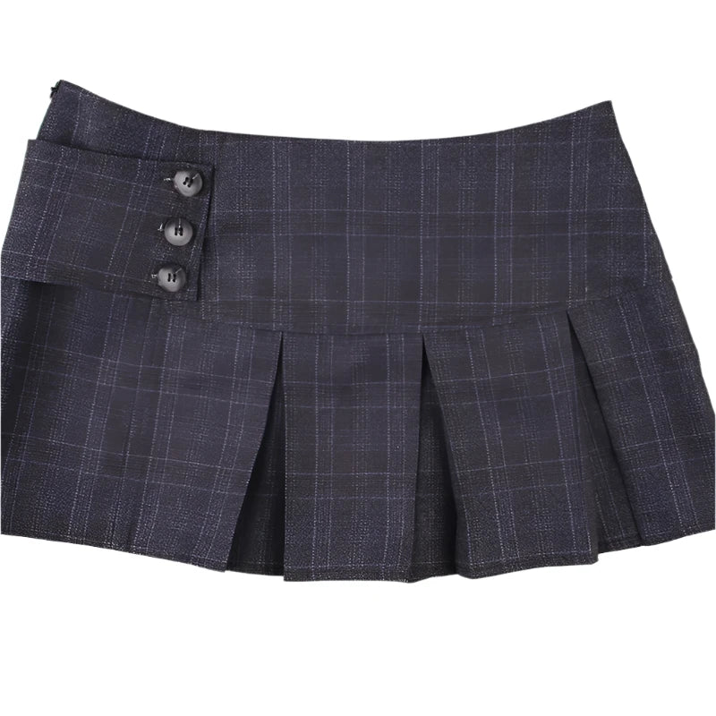 Vogue Plaid 90s Flair Skirt