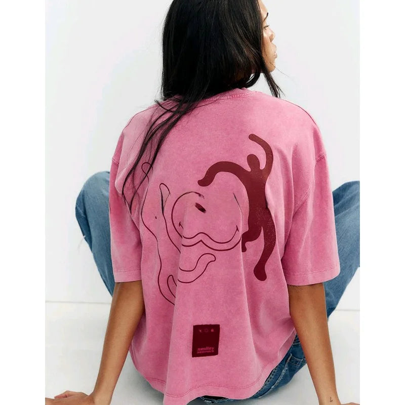 Pink Washed Repeat Tee