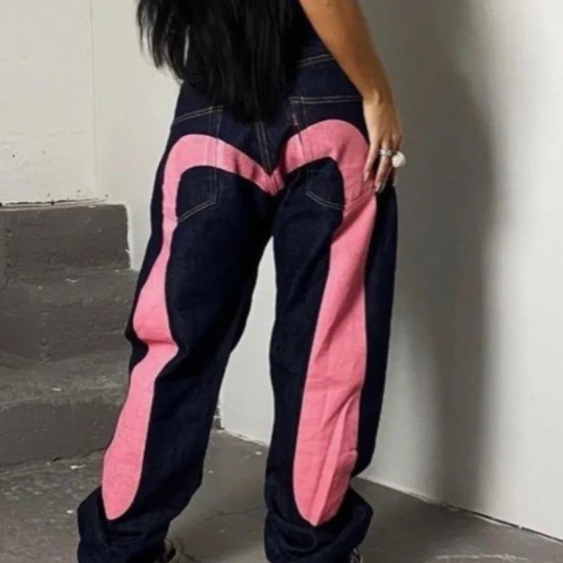 Printed streetwear jeans