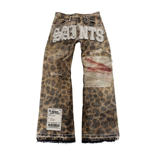 Bleeding Leopard Jeans