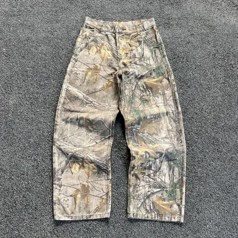 camouflage baggy jeans