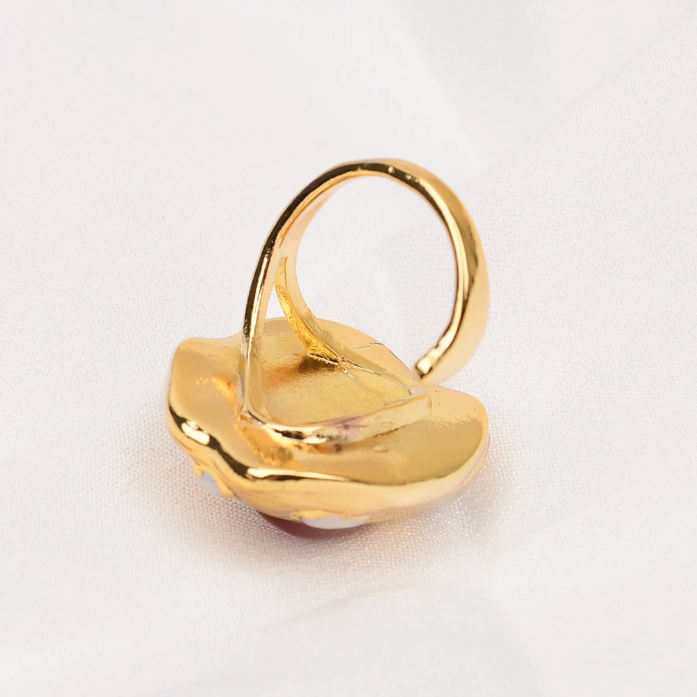 Opal Radiance Pearl Ring