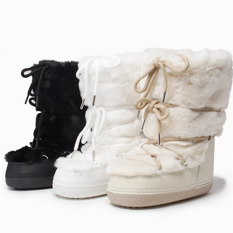 winter fur boots