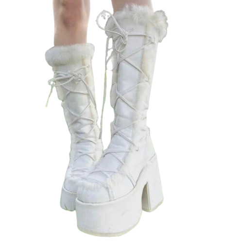 Winter Platform Snow Boots