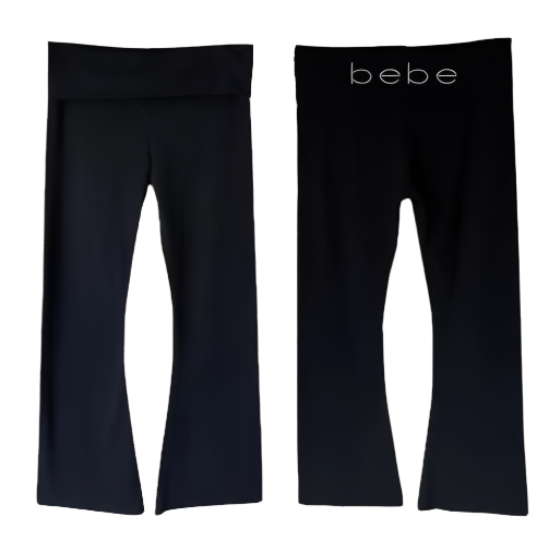 Bebe Fold Over Flares