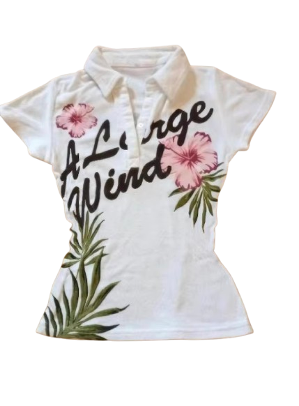 Palm Paradise Floral Blouse