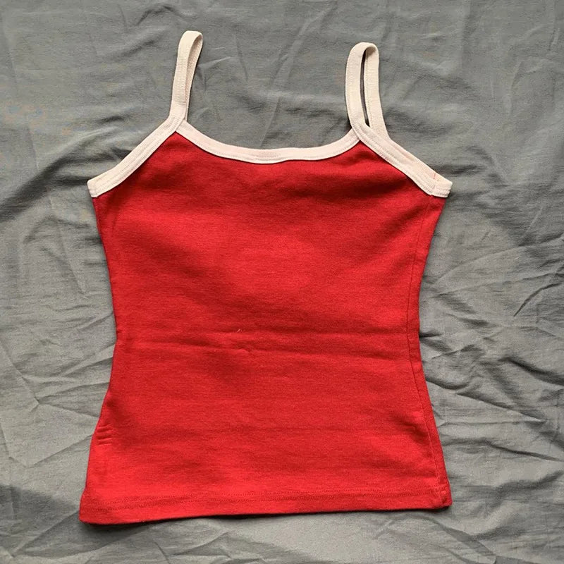 Red Sleeveless Tank top