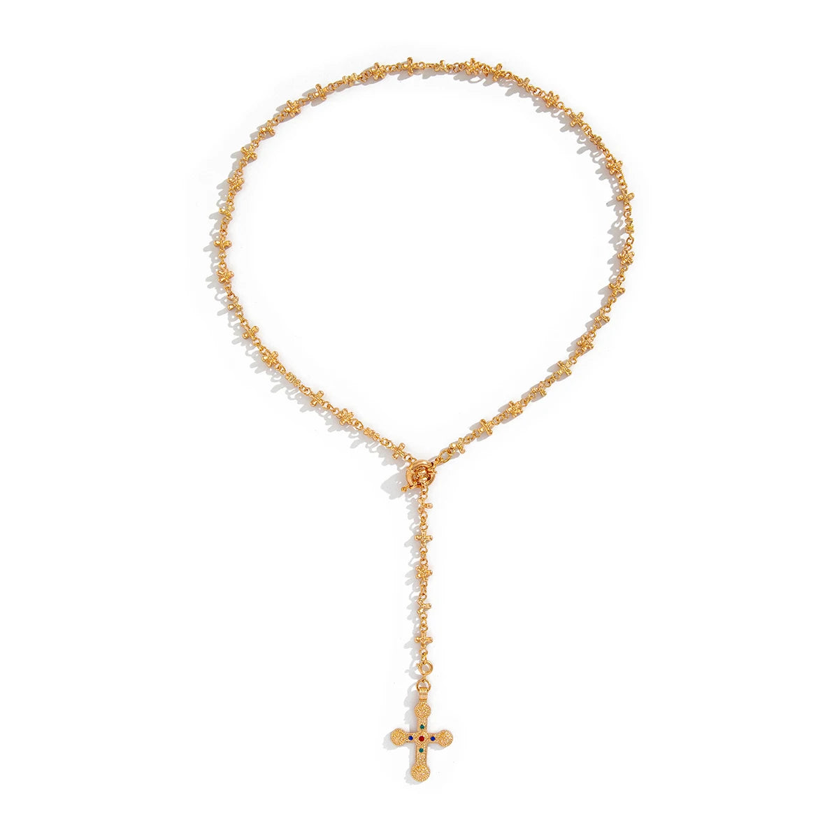 Long cross pendant